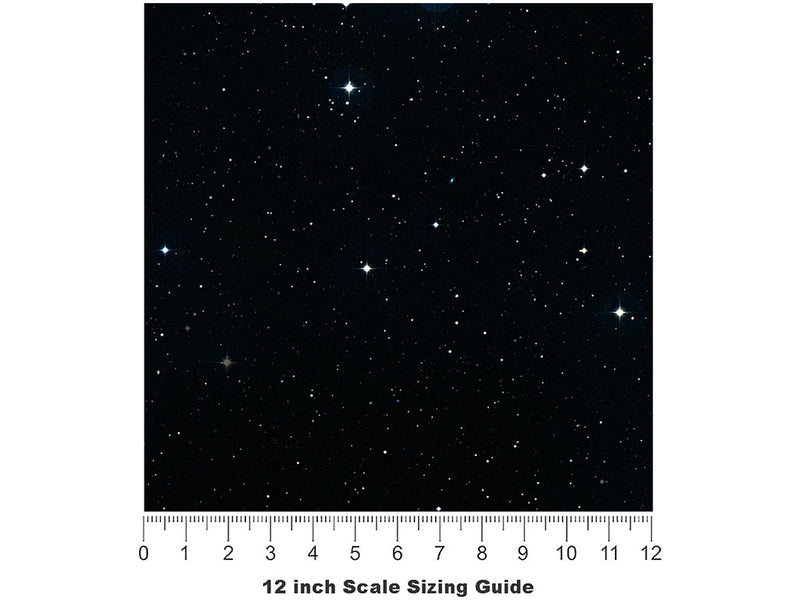 Star Evening Science Fiction Vinyl Film Pattern Size 12 inch Scale~Rwraps Star Evening Science Fiction Sizing Chart~2