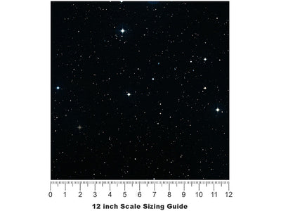 Star Evening Science Fiction Vinyl Film Pattern Size 12 inch Scale~Rwraps Star Evening Science Fiction Sizing Chart~2