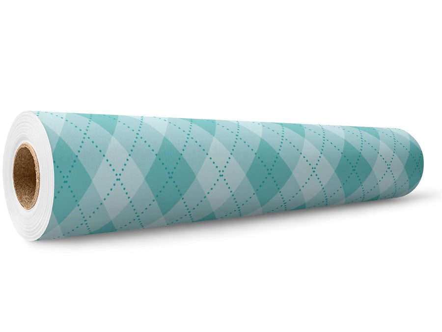 Starched Linen Argyle Wrap Film Wholesale Roll~Rwraps Series 914 Digitally Printed Vinyl Roll~5