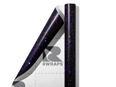 Starfield Purp Science Fiction Wrap Film Sheets~Rwraps Series 914 Starfield Purp Science Fiction Scrolled Sheet~3