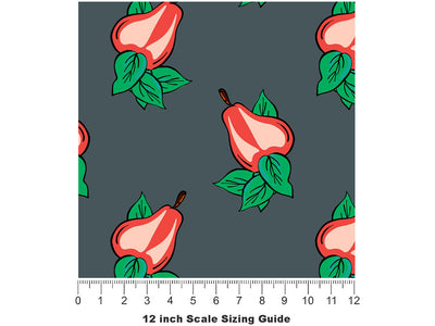 Starkrimson Savorings Fruit Vinyl Film Pattern Size 12 inch Scale~Rwraps Starkrimson Savorings Fruit Sizing Chart~2