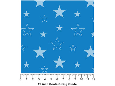 Starry Skies Toy Room Vinyl Film Pattern Size 12 inch Scale~Rwraps Starry Skies Toy Room Sizing Chart~2