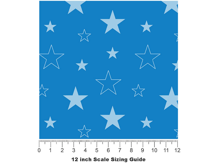 Starry Skies Toy Room Vinyl Film Pattern Size 12 inch Scale~Rwraps Starry Skies Toy Room Sizing Chart~2