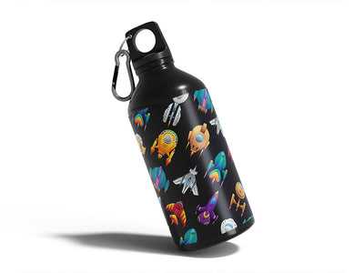 starship infantry science fiction Water Bottle DIY Stickers