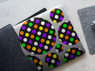 startled still polka dot DIY Laptop Stickers