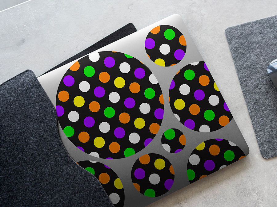startled still polka dot DIY Laptop Stickers
