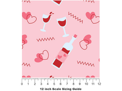 Stay Close Alcohol Vinyl Film Pattern Size 12 inch Scale~Rwraps Stay Close Alcohol Sizing Chart~2