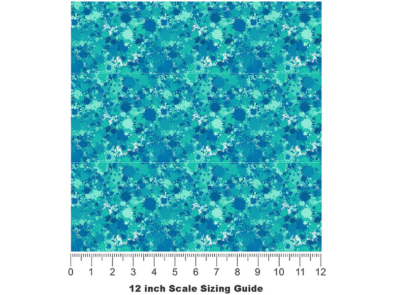 Stay Home Paint Splatter Vinyl Film Pattern Size 12 inch Scale~Rwraps Stay Home Paint Splatter Sizing Chart~2