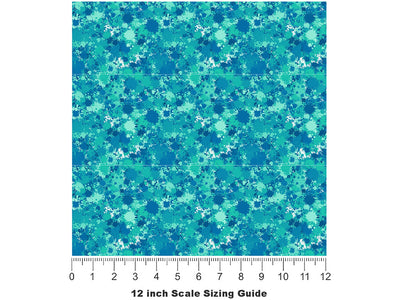 Stay Home Paint Splatter Vinyl Film Pattern Size 12 inch Scale~Rwraps Stay Home Paint Splatter Sizing Chart~2