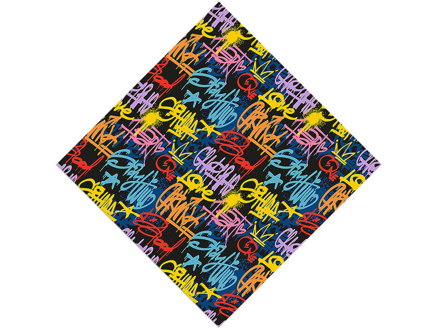 Stay Wild Graffiti Vinyl Wrap Pattern