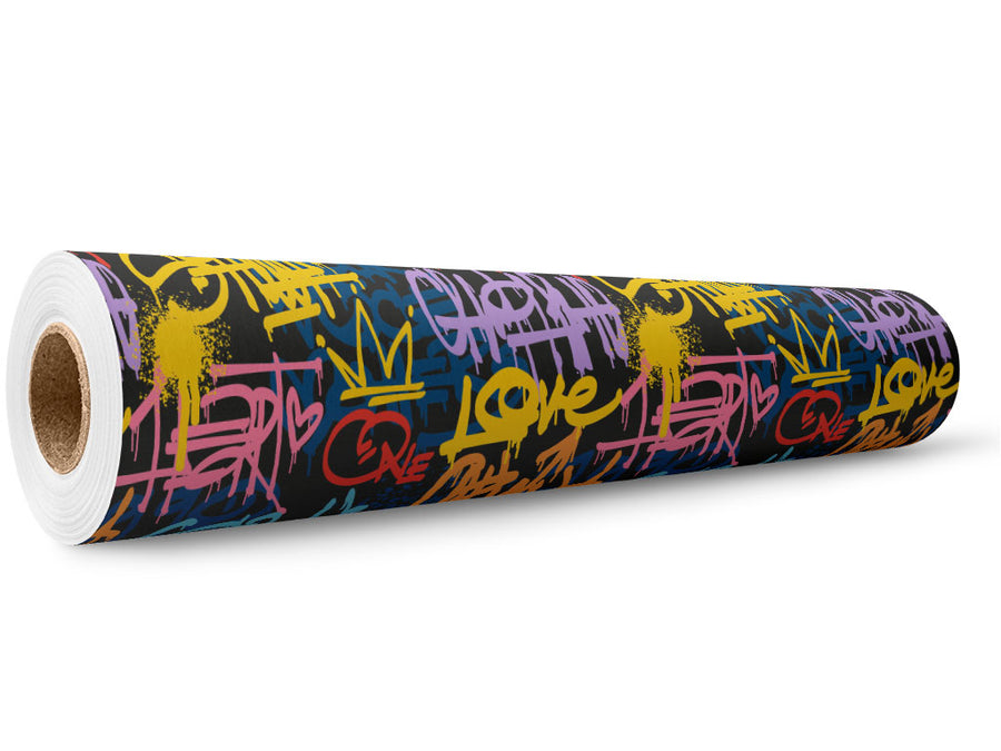 Stay Wild Graffiti Wrap Film Wholesale Roll~Rwraps Series 914 Digitally Printed Vinyl Roll~5