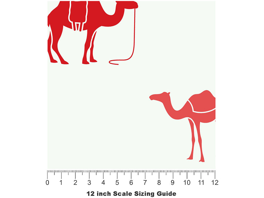 Steady Heat Animal Vinyl Film Pattern Size 12 inch Scale~Rwraps Steady Heat Animal Sizing Chart~2
