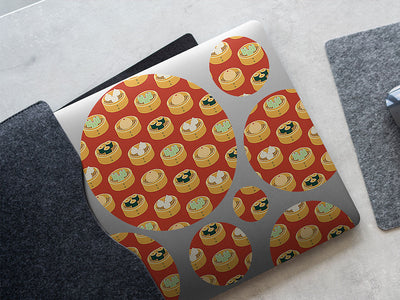 steamed buns japanese DIY Laptop Stickers