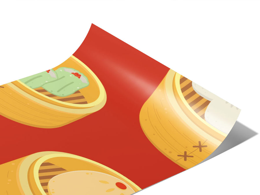 Steamed Buns Food Vinyl Wraps~Rwraps Series 914 Digitally Printed Vinyl Wrap~0