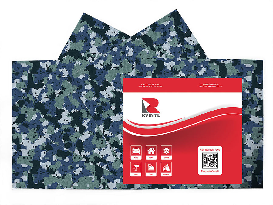 steel marpat camouflage Craft Vinyl Sheet Pack