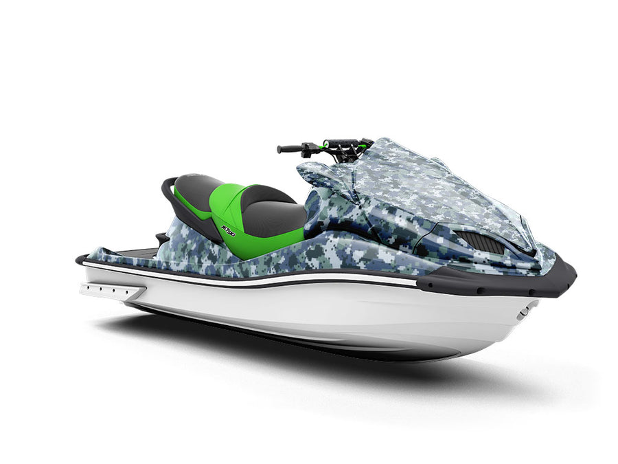 steel Marpat Camouflage Jet Ski Vinyl Customized Wrap
