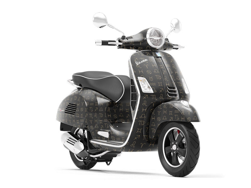 Stellar Symbols Astrology Vespa Scooter Wrap Film