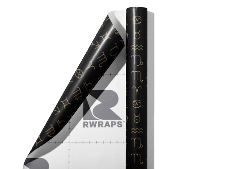 Stellar Symbols Astrology Wrap Film Sheets~Rwraps Series 914 Stellar Symbols Astrology Scrolled Sheet~3
