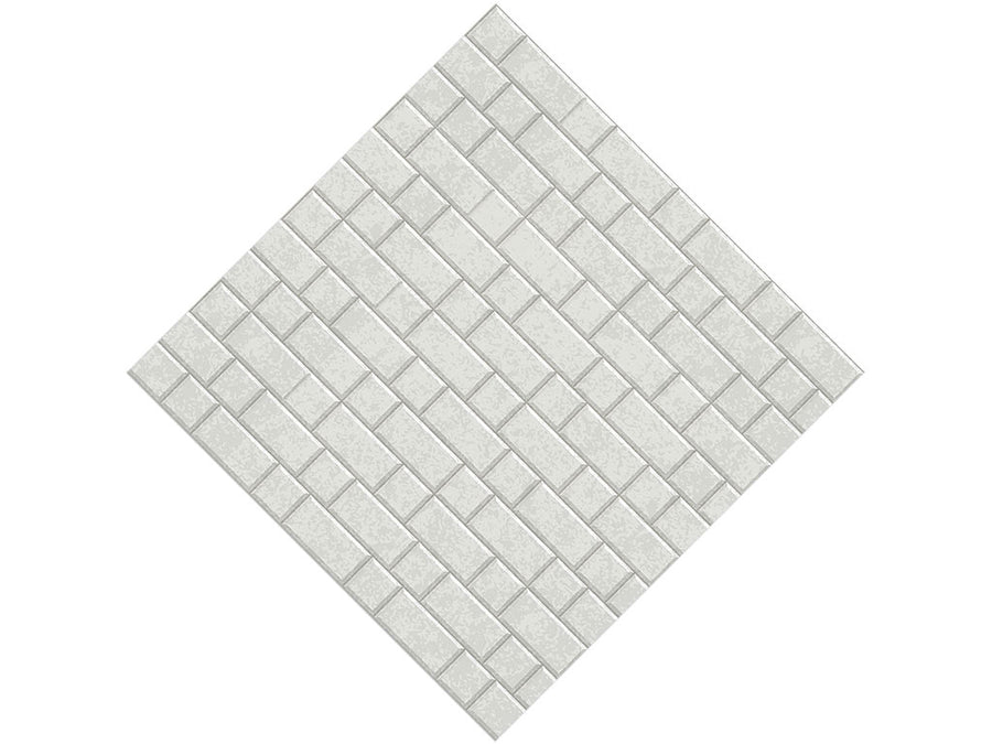 Stepped Grey Brick Vinyl Wrap Pattern