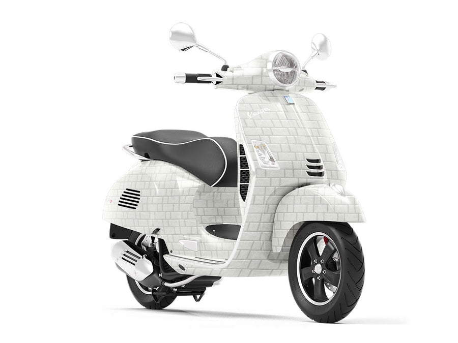 Stepped Grey Brick Vespa Scooter Wrap Film