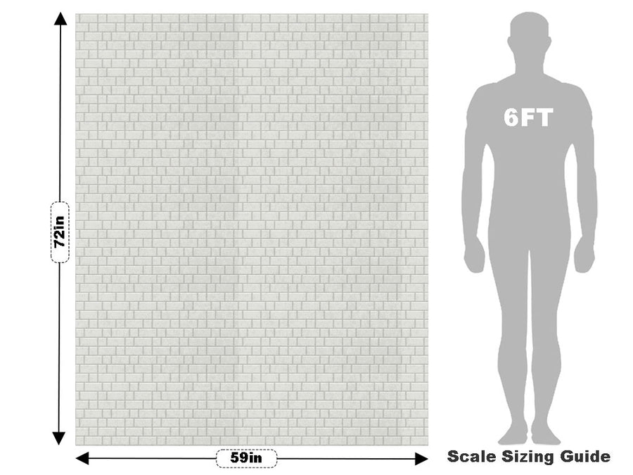 Stepped Grey Brick Vehicle Wrap Scale~Rwraps Series 914 Stepped Grey Brick Measurements~2