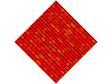 Stepped Scarlet Brick Vinyl Wrap Pattern