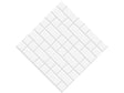 Stepped White Brick Vinyl Wrap Pattern