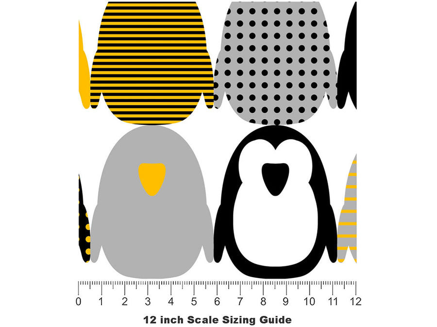 Stern Principle Marine Life Vinyl Film Pattern Size 12 inch Scale~Rwraps Stern Principle Marine Life Sizing Chart~2