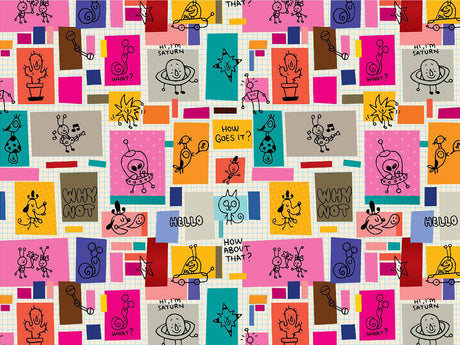 Sticky Note Doodles Sticker Bomb Vinyl Wrap Pattern~Rwraps Series 914 Digitally Printed Vinyl Wrap~0