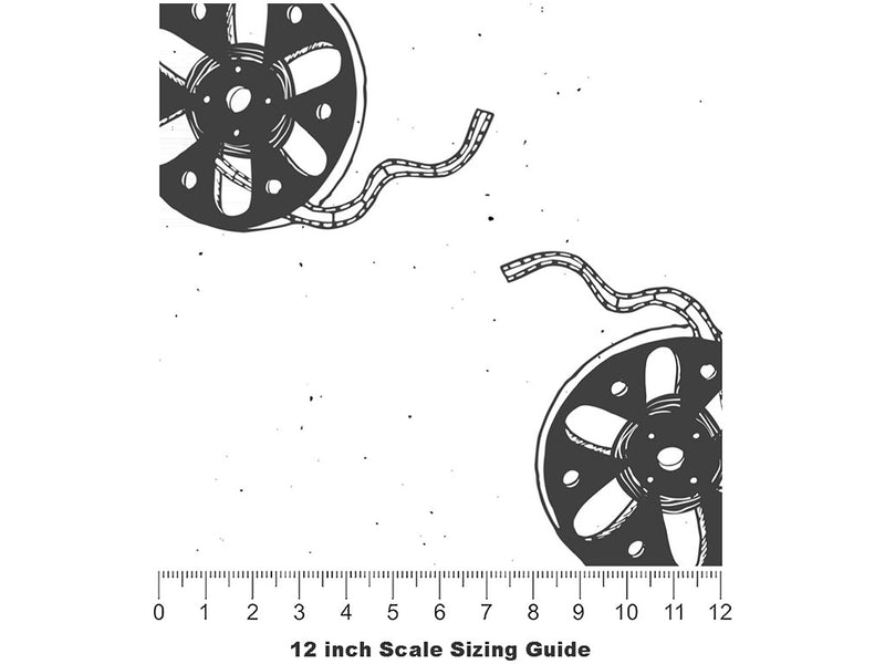 Still Reeling Movie Vinyl Film Pattern Size 12 inch Scale~Rwraps Still Reeling Movie Sizing Chart~2