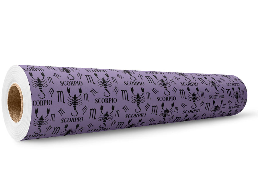 Stinging Scorpion Astrology Wrap Film Wholesale Roll~Rwraps Series 914 Digitally Printed Vinyl Roll~5