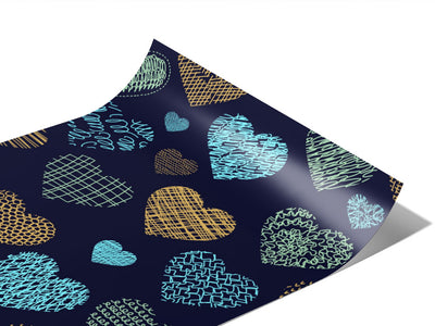 Stitched Together Heart Vinyl Wraps~Rwraps Series 914 Digitally Printed Vinyl Wrap~0