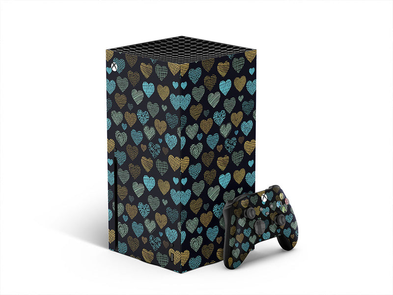 stitched together heart XBOX DIY Decal
