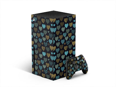 stitched together heart XBOX DIY Decal