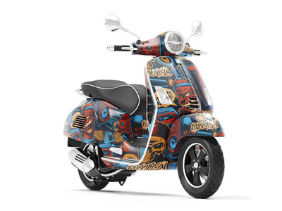 Stomping Ground Graffiti Vespa Scooter Wrap Film