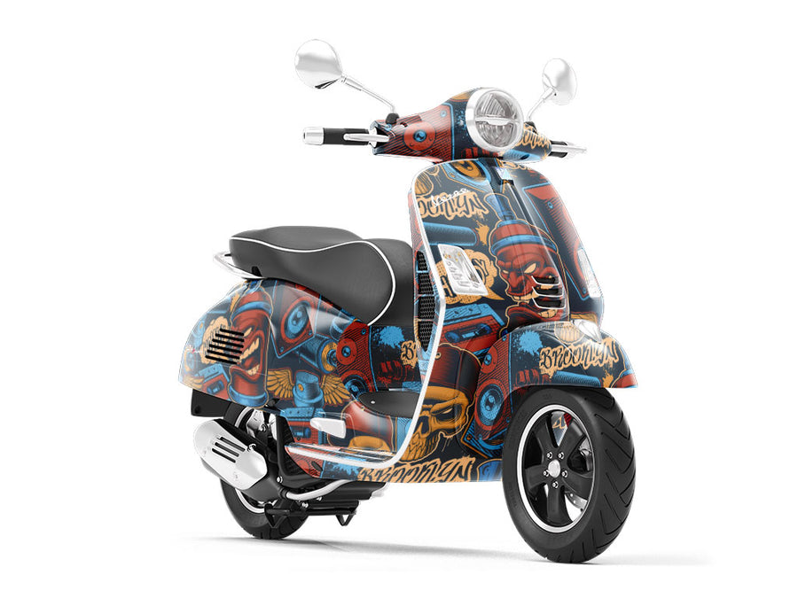 Stomping Ground Graffiti Vespa Scooter Wrap Film