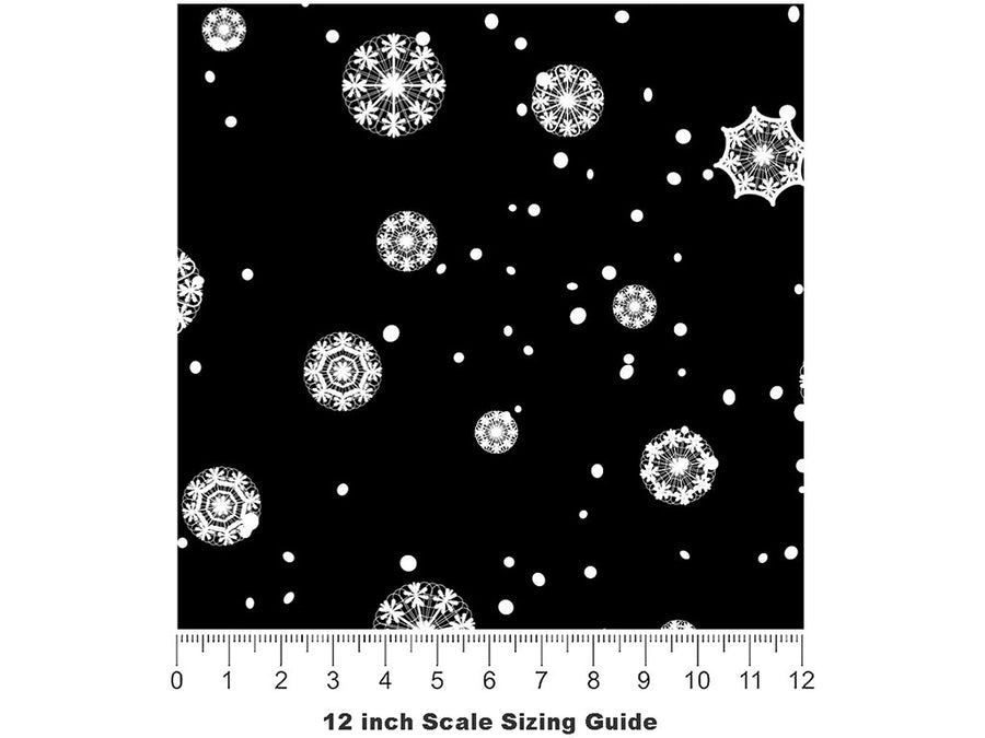 Stone Cold Snow Vinyl Film Pattern Size 12 inch Scale~Rwraps Stone Cold Snow Sizing Chart~2