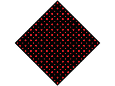 Stoplight Red Polka Dot Vinyl Wrap Pattern