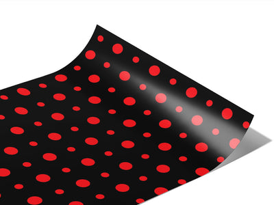 Stoplight Red Polka Dot Vinyl Wraps~Rwraps Series 914 Digitally Printed Vinyl Wrap~0