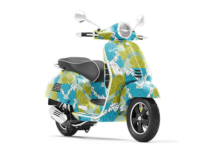 Storm Drain Art Deco Vespa Scooter Wrap Film