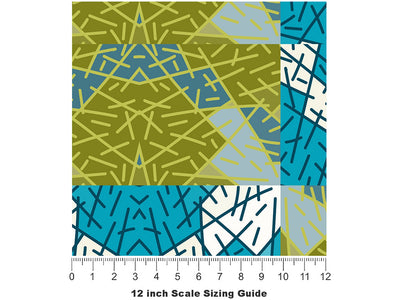 Storm Drain Art Deco Vinyl Film Pattern Size 12 inch Scale~Rwraps Storm Drain Art Deco Sizing Chart~2