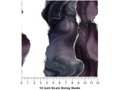 Storm Waters Gemstone Vinyl Film Pattern Size 12 inch Scale~Rwraps Storm Waters Gemstone Sizing Chart~2
