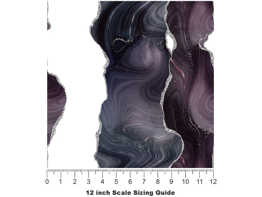 Storm Waters Gemstone Vinyl Film Pattern Size 12 inch Scale~Rwraps Storm Waters Gemstone Sizing Chart~2