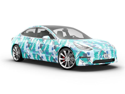 Stormy Memories Abstract Vehicle Vinyl Wrap