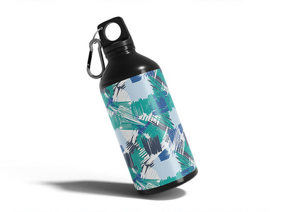 stormy memories abstract geometric Water Bottle DIY Stickers