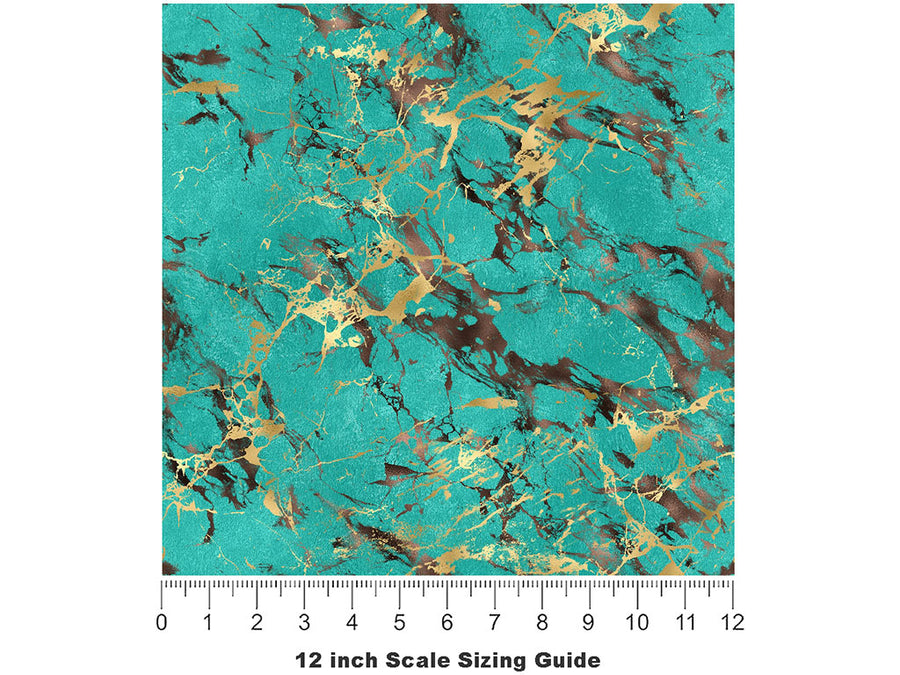 Stormy Mountain Gemstone Vinyl Film Pattern Size 12 inch Scale~Rwraps Stormy Mountain Gemstone Sizing Chart~2