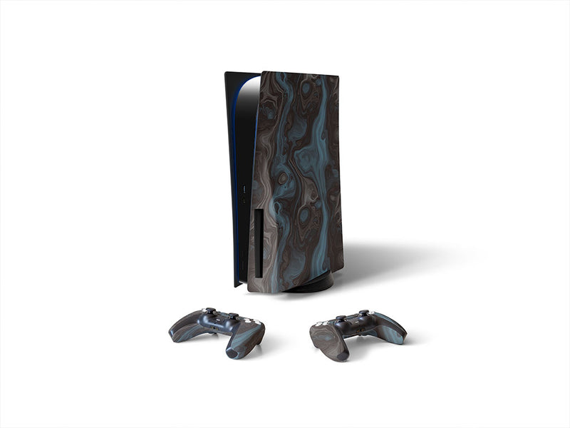 stormy night epoxy resin Sony PS5 DIY Skin