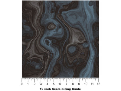Stormy Night Epoxy-Resin Vinyl Film Pattern Size 12 inch Scale~Rwraps Stormy Night Epoxy-Resin Sizing Chart~3