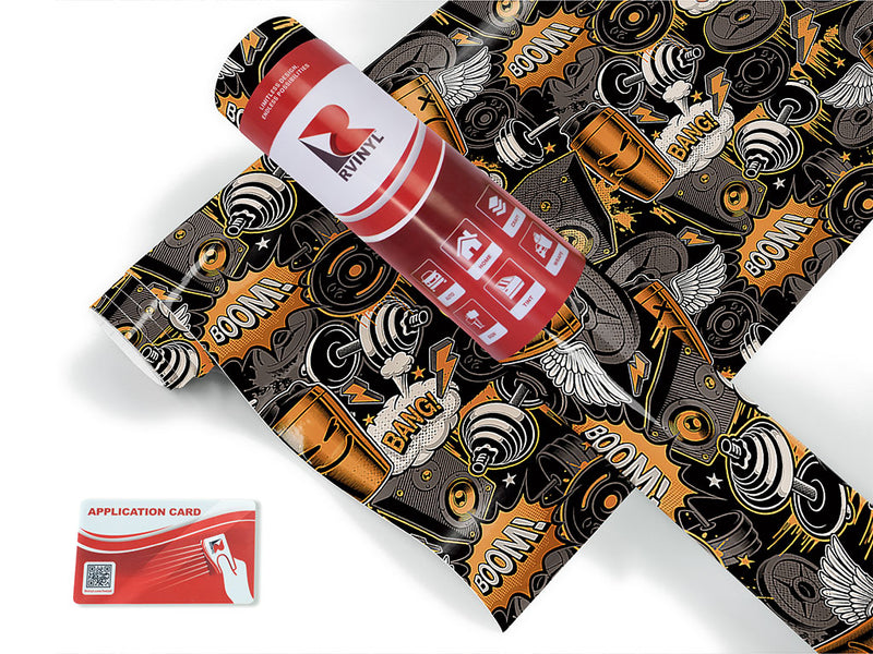 straight letter graffiti Craft Vinyl Roll