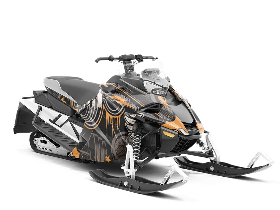 Straight Letter Graffiti Custom Wrapped Snowmobile